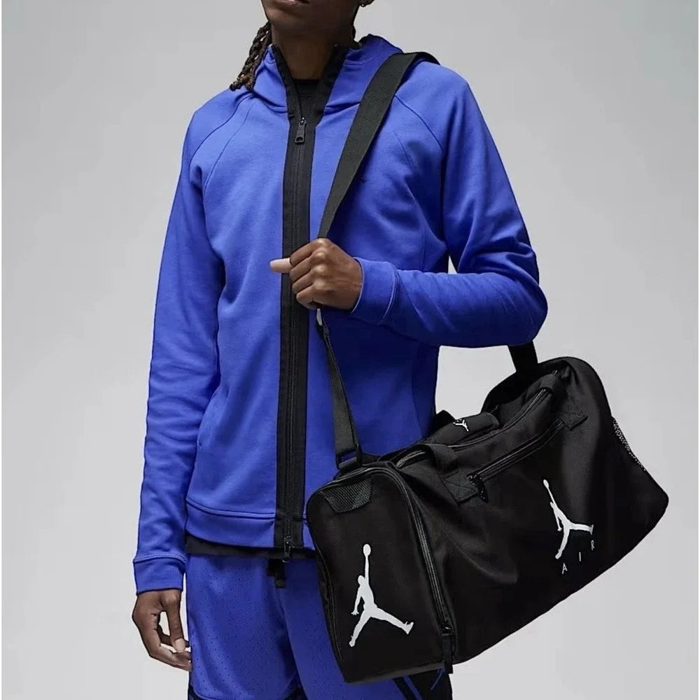 Nike Air Jordan Jumpman 55L Duffle Bag Black Logo Athletic Carryall SM0744-023